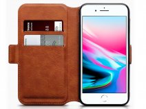 CaseBoutique Slim Book Cognac Leer - iPhone SE / 8 / 7 hoesje