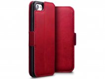 CaseBoutique Slim Book Rood Leer - iPhone SE / 8 / 7 hoesje