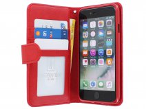 Zipper Wallet Case Rood - iPhone SE / 8 / 7 / 6(s) hoesje