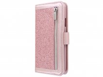Glitsie Zip Case met Rits Rosé - iPhone SE 2020 / 8 / 7 hoesje