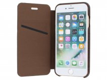Graffi Oyster Croco Bruin Leer - iPhone SE / 8 / 7 / 6(s) hoesje