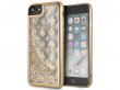 Guess Monogram Liquid Glitter Case Goud - iPhone 8/7/6 hoesje