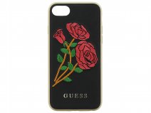 Guess Embroidered Rose Case - iPhone SE / 8 / 7 / 6(s) hoesje