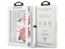 Guess Pink Roses TPU Skin - iPhone SE / 8 / 7 hoesje