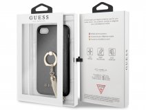 Guess Tassel iRing Case Zwart - iPhone SE 2020 / 8 / 7 / 6(s) hoesje