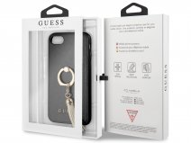 Guess Tassel iRing Case Zwart - iPhone SE / 8 / 7 / 6(s) hoesje