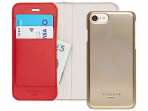 Pipetto Leather Magnetic Wallet Rood iPhone SE / 8 / 7 hoesje