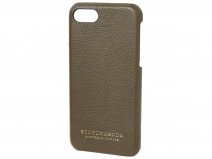 Scotch & Soda Leather Case Army - iPhone SE / 8 / 7 hoesje