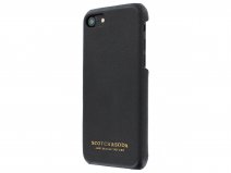 Scotch & Soda Leather Case Zwart - iPhone SE / 8 / 7 hoesje