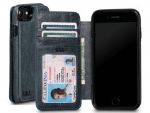 Sena Heritage WalletBook Blauw Leer - iPhone SE / 8 / 7 hoesje