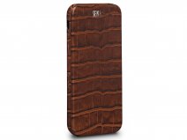 Sena Magnet Flip Case Croco - Leren iPhone SE / 8 / 7 hoesje