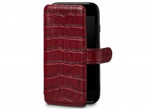 Sena Classic WalletBook Red Croco - iPhone SE / 8 / 7 hoesje