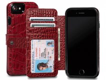 Sena Classic WalletBook Red Croco - iPhone SE / 8 / 7 hoesje