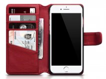 CaseBoutique Bookcase Rood Leer - iPhone SE / 8 / 7 hoesje