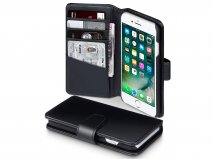 CaseBoutique Bookcase Zwart Leer - iPhone SE / 8 / 7 hoesje