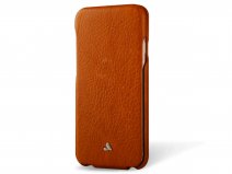 Vaja Top Leather Flipcase Cognac - iPhone SE / 8 / 7 hoesje Leer