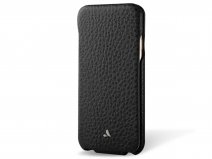 Vaja Top Leather Flipcase Zwart - iPhone SE / 8 / 7 hoesje Leer