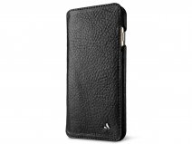 Vaja Wallet Agenda Case Zwart - iPhone SE / 8 / 7 hoesje Leer