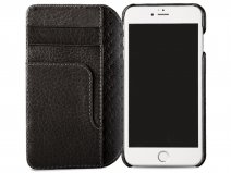 Vaja Wallet Agenda Case Zwart - iPhone SE / 8 / 7 hoesje Leer