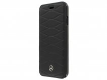 Mercedes Bookcase III Zwart Leer - iPhone SE / 8 / 7 / 6(s) hoesje