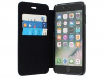 Mercedes Bookcase III Zwart Leer - iPhone SE / 8 / 7 / 6(s) hoesje