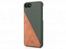 Woodcessories EcoSplit Groen - Houten iPhone SE / 8 / 7 hoesje