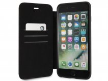 BMW Logo Bookcase Zwart - Leren iPhone 8+/7+/6+ hoesje