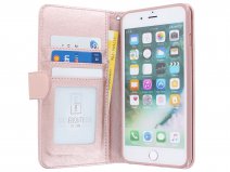 Zip Wallet Case Rosé Goud - iPhone 8+/7+/6+ hoesje