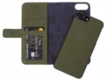Decoded 2in1 Wallet Groen Leer - iPhone 8+/7+/6+ hoesje