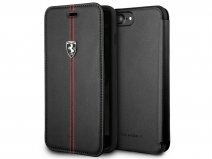 Ferrari Heritage Book Zwart Leer - iPhone 8+/7+/6+ hoesje