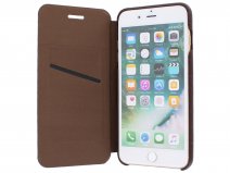 Graffi Oyster Folio Croco Bruin Leer - iPhone 8+/7+/6+ hoesje
