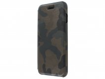 Graffi Oyster Folio Camouflage Leer - iPhone 8+/7+/6+ hoes