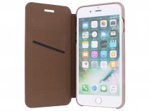 Graffi Oyster Folio Saffiano Leer Rosé - iPhone 8+/7+/6+ hoes