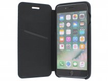 Graffi Oyster Folio Case Zwart Leer - iPhone 8+/7+/6+ hoes