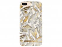 iDeal of Sweden Case Platinum Leaves - iPhone 8+/7+/6+ hoesje