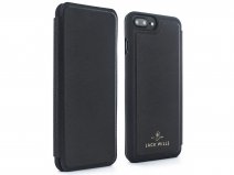 Jack Wills Bayles Folio Zwart - iPhone 8+/7+/6+ Hoesje