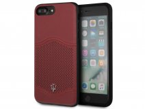 Maserati Leather Case - iPhone 8+/7+/6+ Hoesje Leer