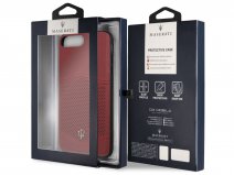 Maserati Leather Case - iPhone 8+/7+/6+ Hoesje Leer