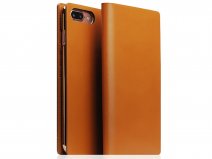 SLG Design D5 Italian Leather Folio Cognac - Leren iPhone 8+/7+ hoesje