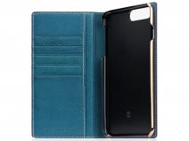 SLG Design D6 Minerva Bookcase Blauw - iPhone 8 Plus/7 Plus hoesje