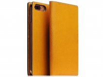 SLG Design D6 Minerva Bookcase Tan - iPhone 8 Plus/7 Plus hoesje