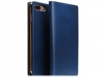 SLG D7 Buttero Leather Case Blauw - iPhone 8 Plus/7 Plus hoesje