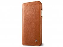 Vaja Wallet Agenda Case Saddle Tan - iPhone 8+/7+ Hoesje Leer
