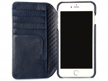 Vaja Wallet Agenda Case Donkerblauw - iPhone 8+/7+ Hoesje Leer