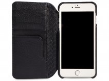 Vaja Wallet Agenda Case Zwart - iPhone 8+/7+ Hoesje Leer