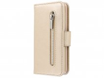 Zipper Wallet Case Goud - iPhone SE / 5s / 5 hoesje