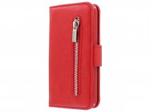 Zipper Wallet Case Rood - iPhone SE / 5s / 5 hoesje
