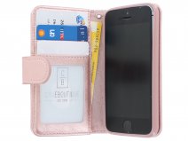 Zipper Wallet Case Rosé - iPhone SE / 5s / 5 hoesje