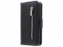 Zipper Wallet Case Zwart - iPhone SE / 5s / 5 hoesje