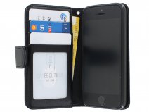Zipper Wallet Case Zwart - iPhone SE / 5s / 5 hoesje